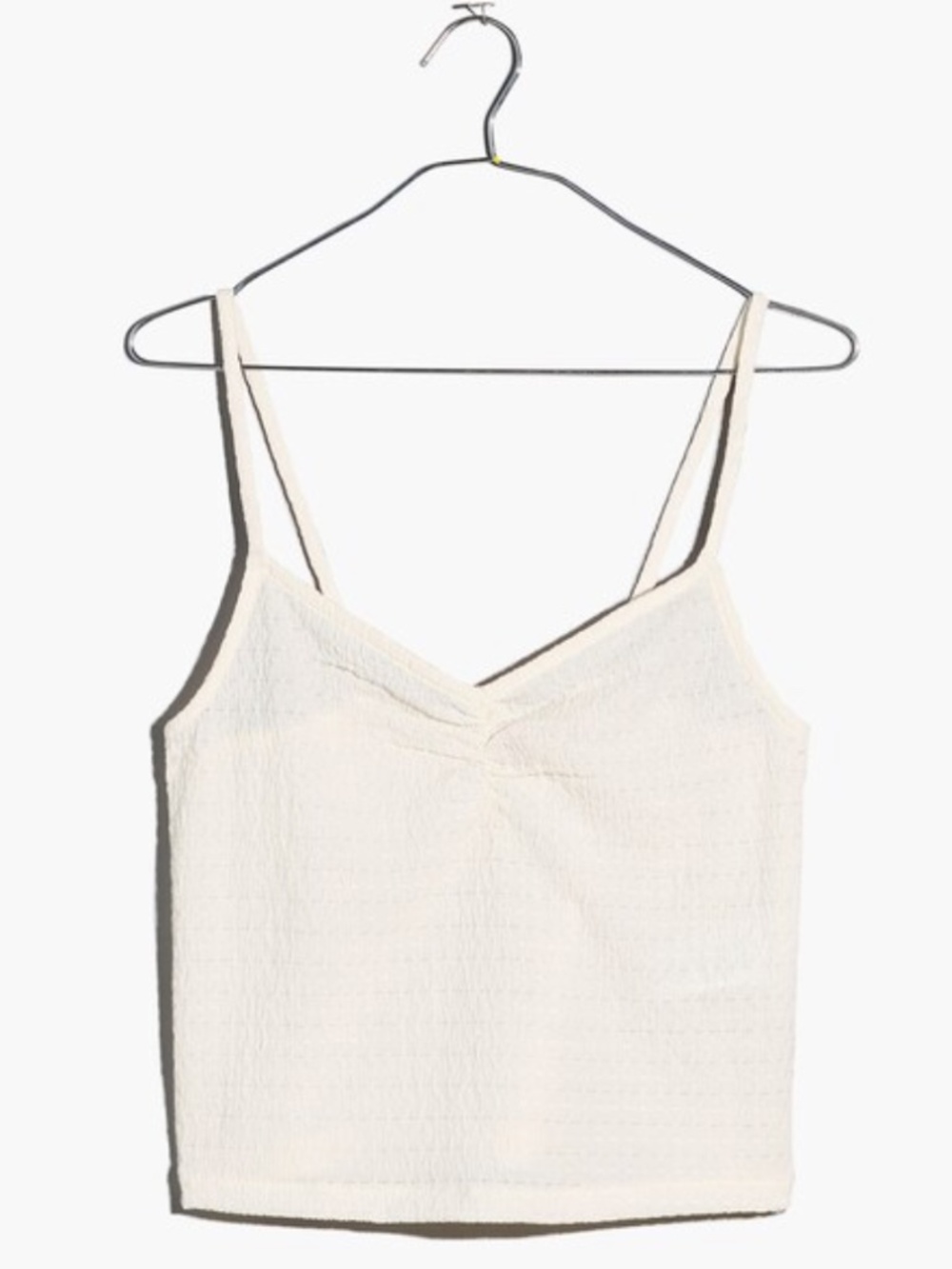 Madewell Cream Textured Tank & Button-Front Shirt Set - Picture 3 of 8